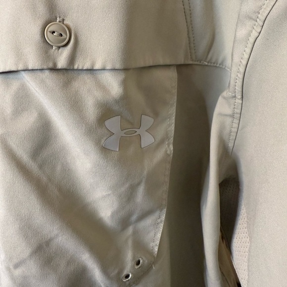 Under Armour Casual Button Down Shirt - Light Tan - Picture 4 of 10